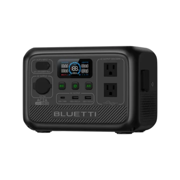 【US PLUG】BLUETTI AC2A Portable Power Station | 300W 204Wh, Recharge from 0-80% in 45 Min., Solar Generator for Outdoor Camping - Image 3