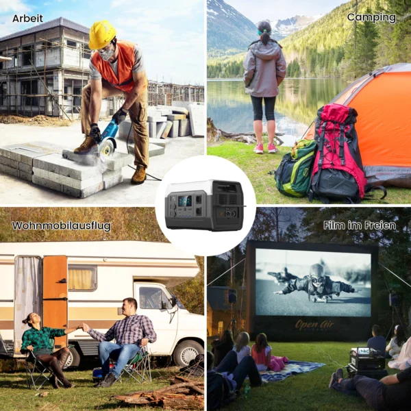 345WH 500W Portable Power Station 1800W 1024Wh Camping Lifepo4 Bank 220V Output Portable Backup Generator UPS Home Camper RV - Image 6